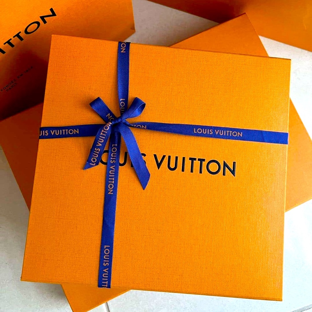 Not Rare Louis Vuitton 11.75 x 10.5  x 5.75  Magnetic Flat Closure Storage Box